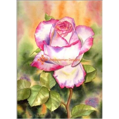 Embroidery Counted Cross Stitch Kits Needlework - Crafts 14 ct DMC color DIY Arts Handmade Decor - A Pink Rose