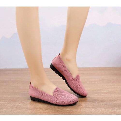 2021 Women Fashion Vulcanized Sneakers Slip-On Ladies Shoes Flats Casual Breathable Ladies Walking Sneakers