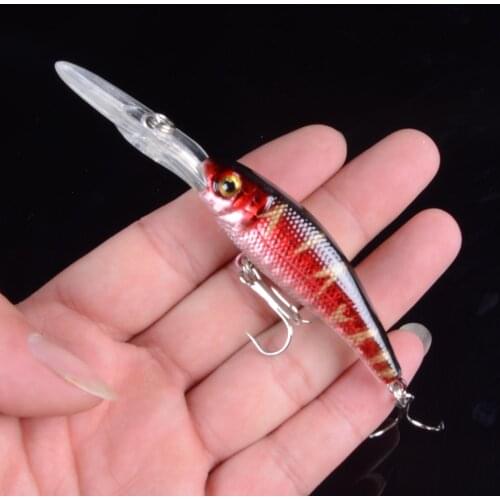 1Pcs 10cm 8g Hard Bait Laser Minnow Fishing Lure Pesca Hooks Fish Wobbler Tackle Crankbait Artificial Lures With 3D Eyes