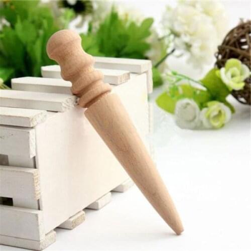 1PC Handmade Multi-Size Burnishing Rod Leather Craft Edges Slicker Round Wood DIY Leathercraft Tool Dropshipping New