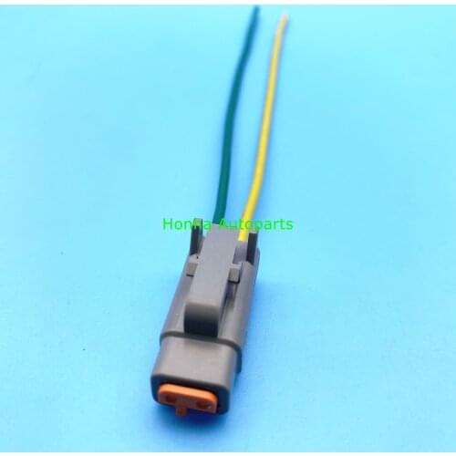 Free Shipping 2Pin Deutsch DTM Connector Waterproof Electrical Inlet Air Temperature Sensor Plug DTM06-2S wire harness
