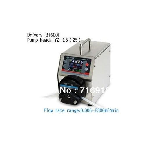 BT600F YZ15 lab High Big Flow Precise Dispensing Intelligent Peristaltic Dosing Pump Water Liquid Industry Pump 0.006~1700ml/min