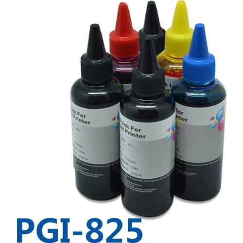 600ml PGI825 CLI826 PBK BK C M Y GY Refill Ink&Bulk Ink For Printer Print Smoothly For Canon PIXMA MG8180 MG6180 Printer pgi-825
