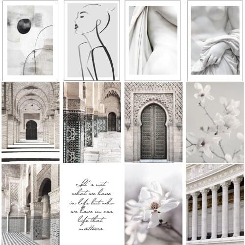 Black And White Abstract Wall Art Aesthetic Bed Room Decor Living Room Wall Painting Canvas Modern Home Decoration Nordic Poster