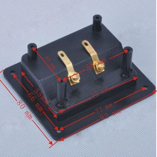 Speaker high-grade B-pillar two-position junction box connector Pure copper column Audio Amplifier enthusiast DIY accessories