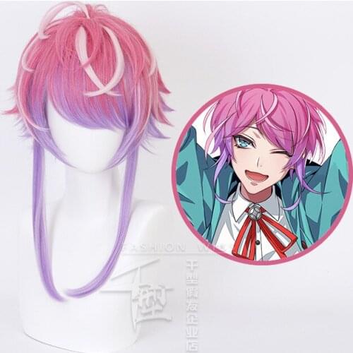 Division Rap Battle Hypnosis MIC Amemura Ramuda Short Wig Cosplay Costume Men Women Heat Resistant Synthetic Hair Wigs + Wig Cap