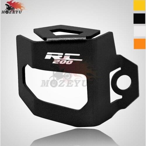 For RC 200 Motorcycle CNC Rear Brake Fluid Reservoir Guard Cover Protect rc 200