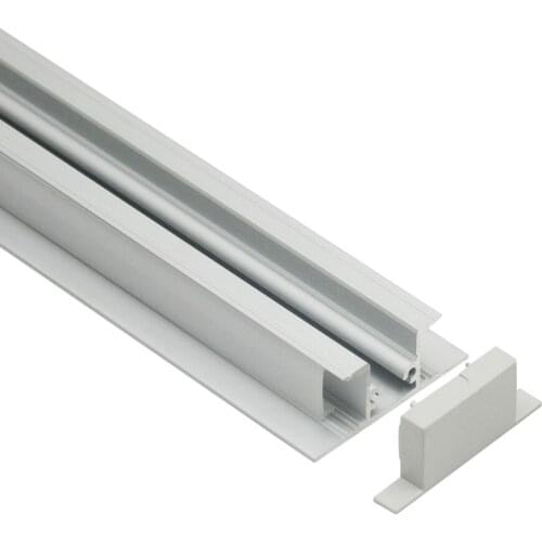 Double Side Shine Trimless Wall Light Aluminum Led Profile for Stair or Cabinet