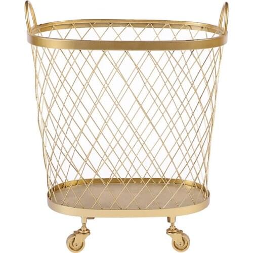 Nordic wrought iron toy clothes storage basket bathroom dirty clothes laundry basket hamper home WF8291128