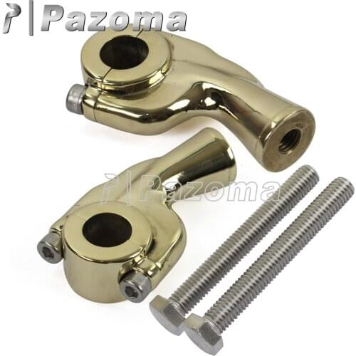Brass Motorbike Handlebar Clamp Bar Risers Motorcycle Handlebar Riser Fit for 1" (25.4mm)