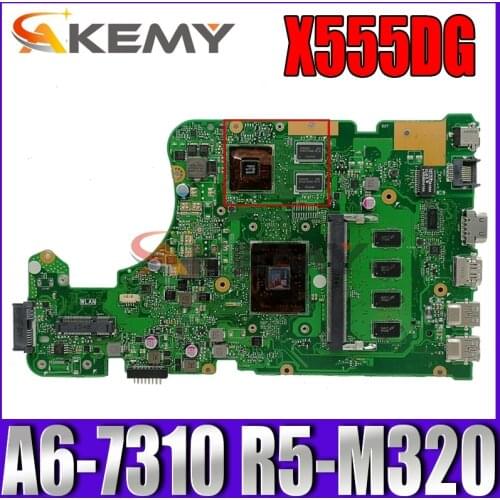 Akemy X555DG Laptop motherboard for ASUS X555YI X555YA original mainboard 4G-RAM A6-7310 R5-M320
