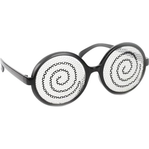 Funny Dizzy Turning Goggles Eyeglass for Halloween Party Cosplay Decoration