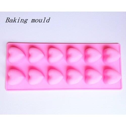 Wholesale Silicone mold B092 Heart shape Chocolate mold Fondant cake mould Baking mold