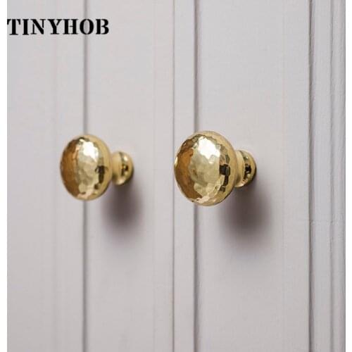 Golden Solid Brass Cabinet Knob and Handle Wardrobe Handle Mushroom-Shaped Drawer Pulls Handmade Small Furniture Handle