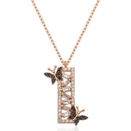 Tevuli 925 Sterling Silver Double Butterfly Lady Necklace