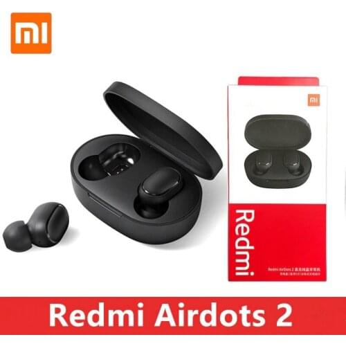 Original Xiaomi Redmi Airdots 2 TWS Earphone Wireless bluetooth 5.0 Earphone Stereo Noise Reduction Mic Voice Control