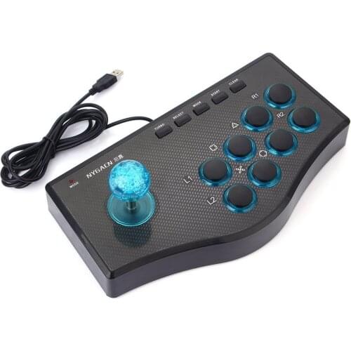 USB Wired Game Controller Game Rocker Arcade Joystick USBF Stick for PS3 Computer PC Gamepad Gaming Console