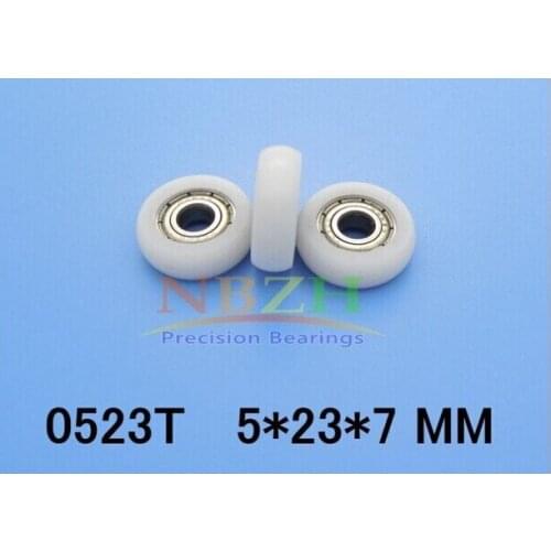 High quality door pulley bearing nylon pom bearing 5*23*7mm