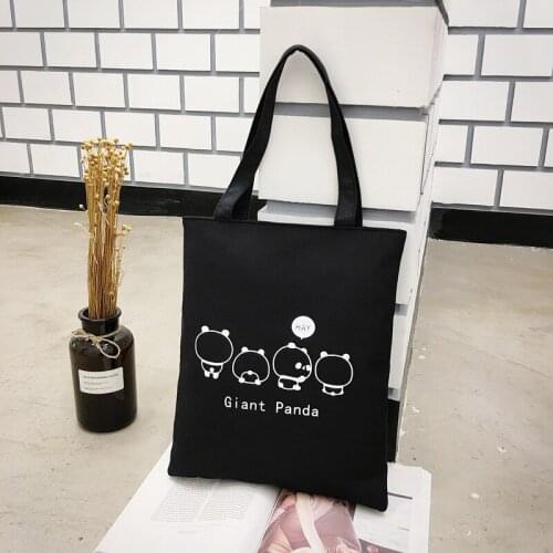 Lady Totes Shoulder Bag Printing Shopping Women Eco Reusable Shopper Bags Canvas Hand Bag