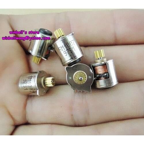 10pcs!Brand new 10mm stepping motor 10.2*10.2MM micro stepper motor 4-lead with copper gears