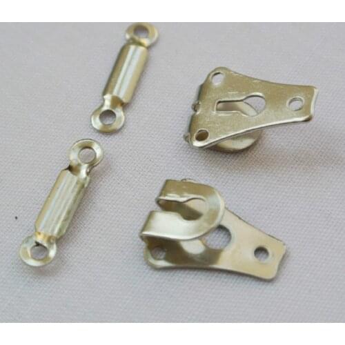 2 Sets Garment Hook and Eye Metal Alloy Clothing Accessories Pants Skirts Buckle DIY Trousers Dress Hook About 1.5 cm x 1.9 cm