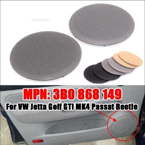Wooeight 2Pcs Front Door Loud Speaker Grill Cover 3B0868149 Fit For VOLKSWAGEN VW Passat B5 Jetta MK4 Golf GTI Seat Replacement