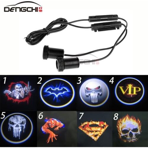 2 X voiture LED porte bienvenue Logo projecteur Laser fantôme ombre lumière pour Car universal 12V car door light