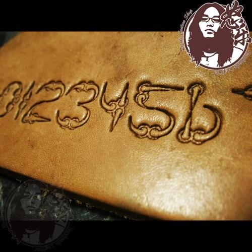 Arabic digital Leather carving font designer leather craft embossing template,leather punches tool set deri el aletleri