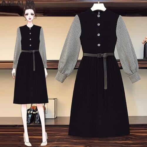 Модные платья в клетку AREALNA China At AliExpress