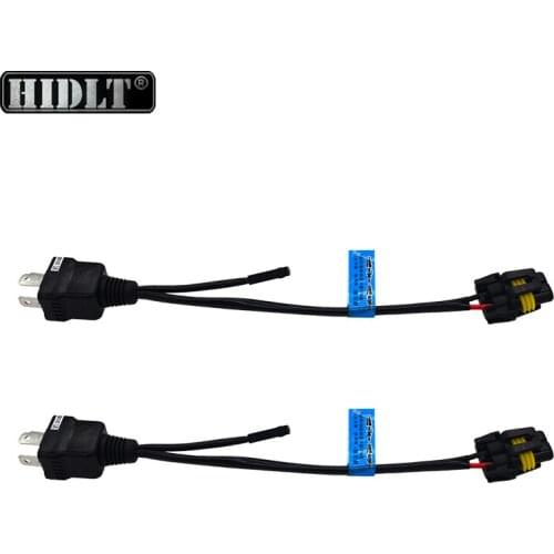 HIDLT 1 Pair/2 PCS Bixenon H4 Relay Harness Control Cable Wire For 35W/55W H4 Hi/Lo Bi-Xenon HID Bulbs Wiring Controller Line