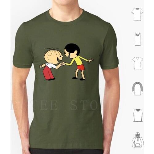 Bolek And Lolek Cartoons T Shirt Print Cotton Bolek And Lolek Retro Cartoons Vintage Happy Fun Old Funny For Grandmother For