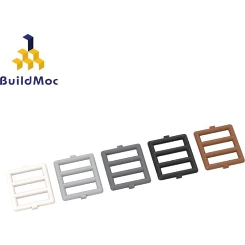 BuildMOC 6016 1 x 4 x 3 Bar window For Building Blocks Parts DIY Construction Creative gift Toys