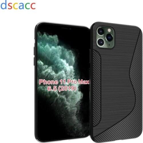 DSCACC S line TPU Cover Soft Case for iPhone11 pro max XS 5.8 XR 6.1 XS Max 6.5 100pcs