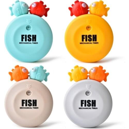 Household Kitchen Cartoon Animal Bobofish Timer Mechanical Counters Clock For Cooking Timing Cooking Timer Baking Time