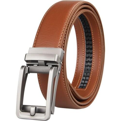Famous Brand Belt Men Top Quality Genuine Luxury Leather Belts for Men Strap Male Metal Automatic Buckle 3.5cm Man Belt