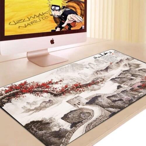 Chinese Painting Mouse Pad Keyboard Desktop Pad Pad Mouse Computer Game Console Mouse Pad XXL Non-slip Suitable for Keyboard Pad