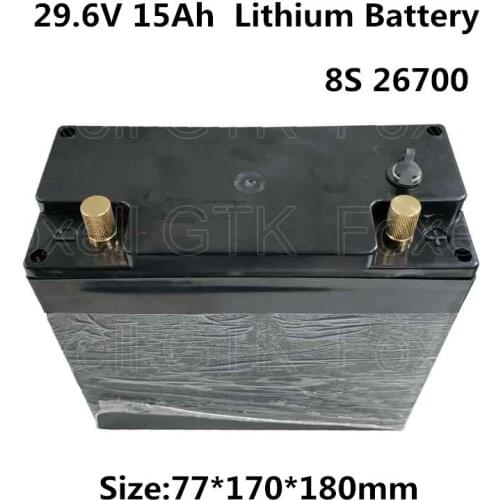 8S 29.6v 15ah li ion battery pack 26700 lithium battery pack for electric bicycle tricycle three-wheeler electric scooter