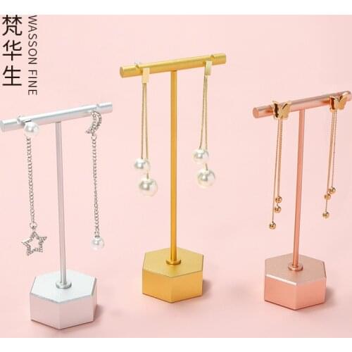 Earring rack metal display rack earring storage rack jewelry display props creative ornaments