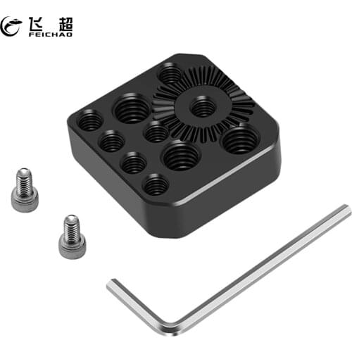 Expansion Module Quick Release Mounting Plate w 1/4 3/8 Screw Holes Arri Gear Mount for DJI Ronin-S Handheld Gimbal Stabilizers