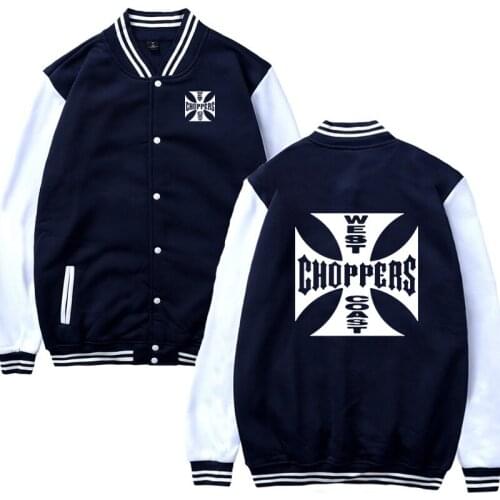 2021 Baseball uniform Spring Autumn Sweatshirt West Coast Choppers Men Slim Fit Jacket Men Harajuku Unisex Baseball Jacket