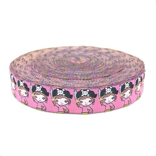 NEW wholesale 5/8 '(16 mmx10yards) 100% Polyester Woven Jacquard Ribbon with murderess KTZD15102817