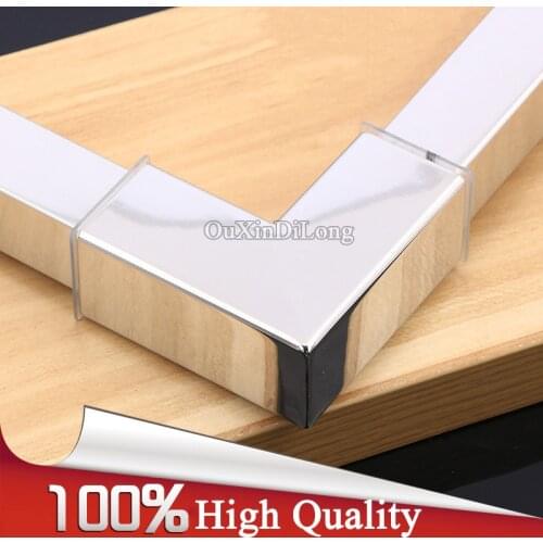 NEW 2PCS 304 Stainless Steel Bathroom Shower Top Bar Fixed Stopper Upper Wall Flange 25*25mm Pipe Clamps Brackets Tube Connector