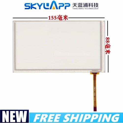 New 6.2"inch touch screen for HSD062IDW1 A01 / TM062RDH03 / PW062XS1 Touch panel glass screen 155mm*88mm 4 wires Free shipping