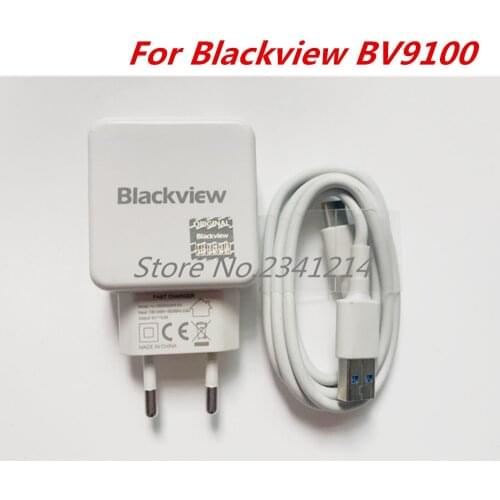 New Blackview BV9100 USB Power Adapter 5V/5A Fast Charger EU Plug Travel Switching Power Supply+ Usb Cable Data Line
