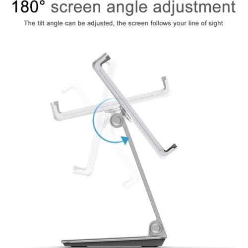 Portable Tablet Desk Stand Mobile Phone Cradle Holder for Pad Durable Aluminum