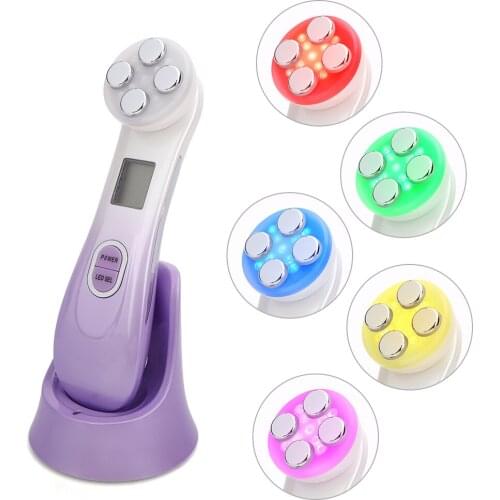 Facial Beauty Device RF Radio Frequency LED Photon Skin Care Beauty Machine Skin Tightening Wrinkle Remover Face-Lift Massager