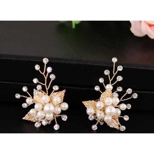 Shoe Clip Gold Leaf Alloy Wedding Shoes High Heel Decoration Women Charms Luxury Fashion Shoes Ornament DIY Shoe Accessories