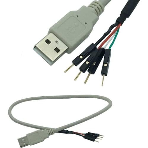 USB male to 2.54mm HOUSING male 1P cable Single USB male to Dupont line USB male conversion cable 40cm