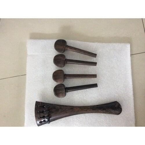 Top grade cello tailpiece with pegs 4/4 rose wood ,one set of cello parts