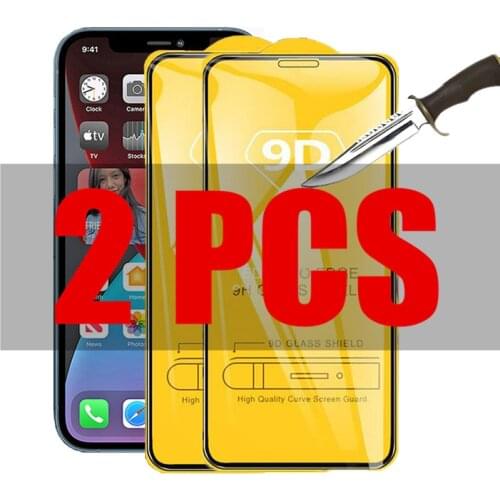 2Pcs 9D Glass For iPhone 12 pro MAX Protective Glass on For iPhone 12 Mini 12pro iPhone12 12mini Screen Protector Film